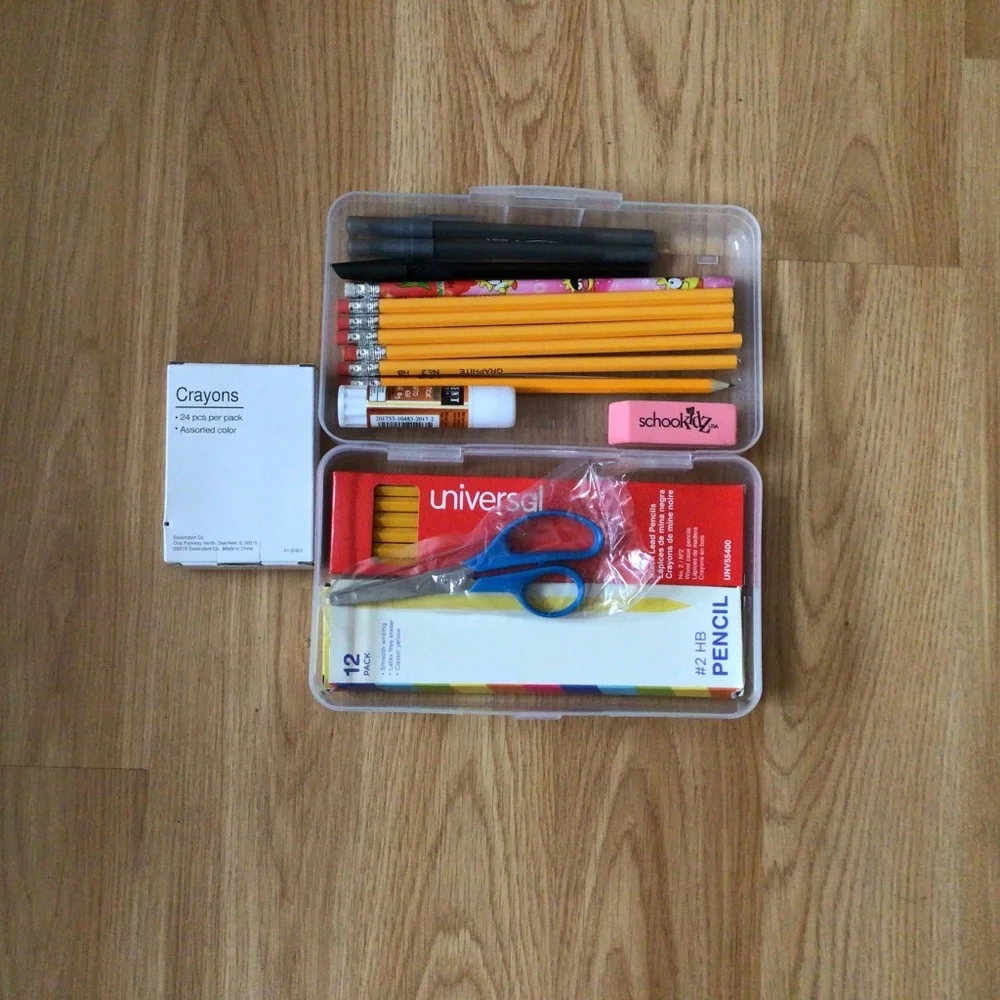Pencil Case With School Supplies